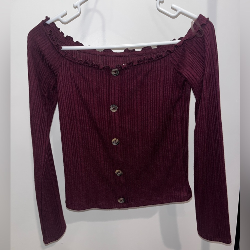 Off The Shoulder Aeropostale Shirt